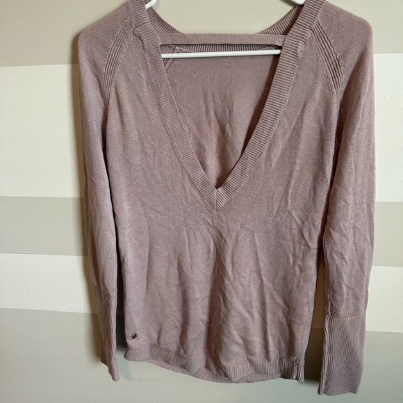 lululemon “Unity Drop Back” Cashmere Blend Sweater Dusty Rose - Picture 6 of 7